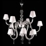 Impero Collection 12 Lights clear glass with cotton shade