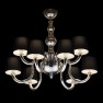 Tiepolo Collection - clear glass mirrored cotton shade