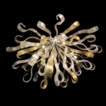 Collezione Ducale - cristallo oro/cristallo pulegoso  Ø 130 cm