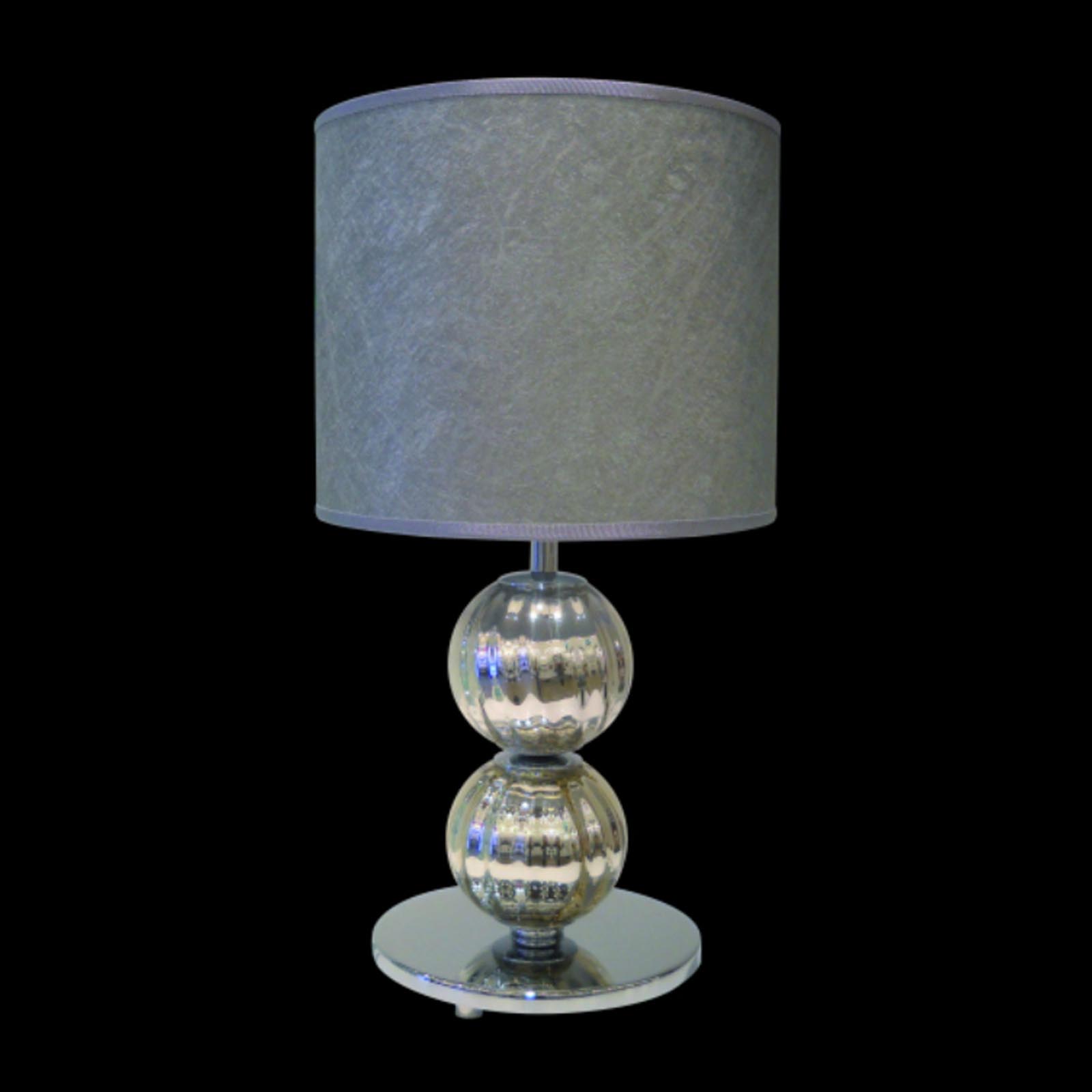 small silver lamp