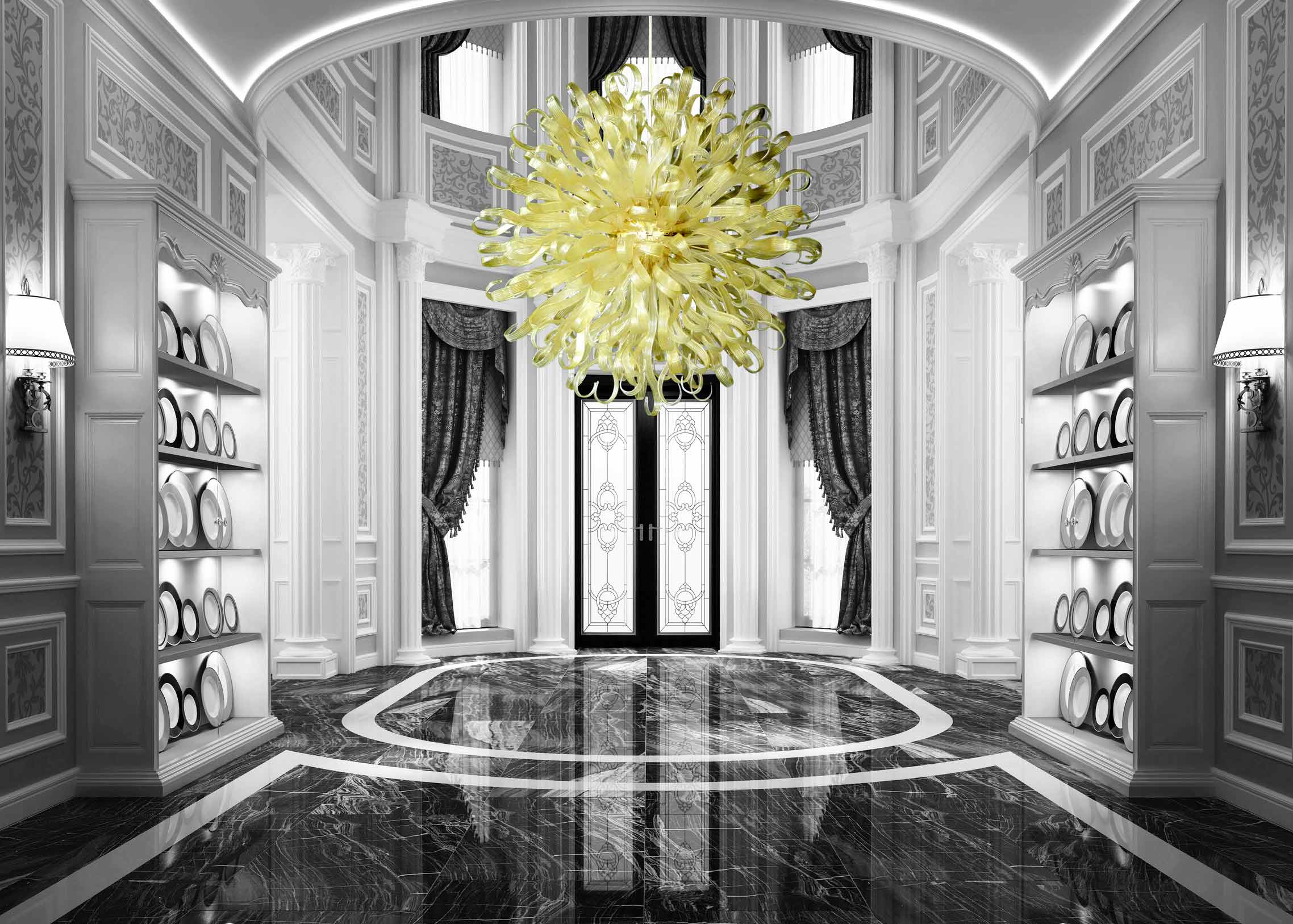 Plafoniera Moderna Vetro Murano : Grande plafoniera soffitto vetro murano leucos ambrato vintage