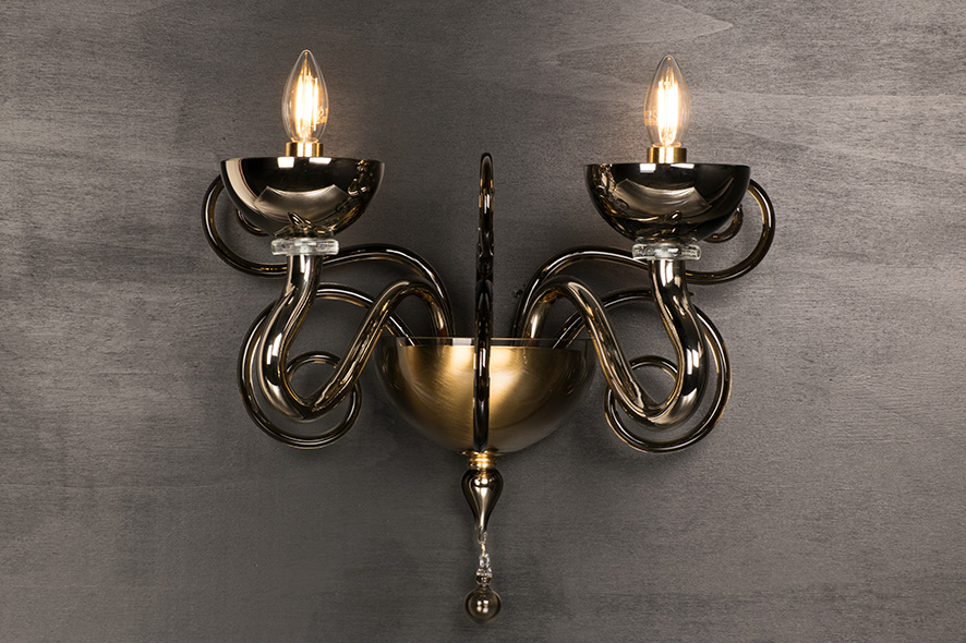 Applique Liberty Fumè. WALL LAMP LIBERTY SMOKE 2 LIGHTS. Liberty smoke