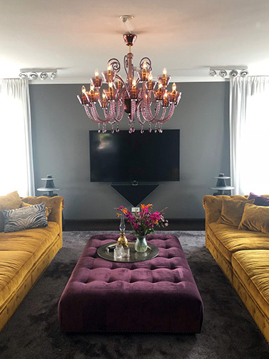 Belle Epoque Lampadario Classico 18 Luci In Vetro Di Murano Soffiato A Bocca E Sagomato Manualmente Lucevetro
